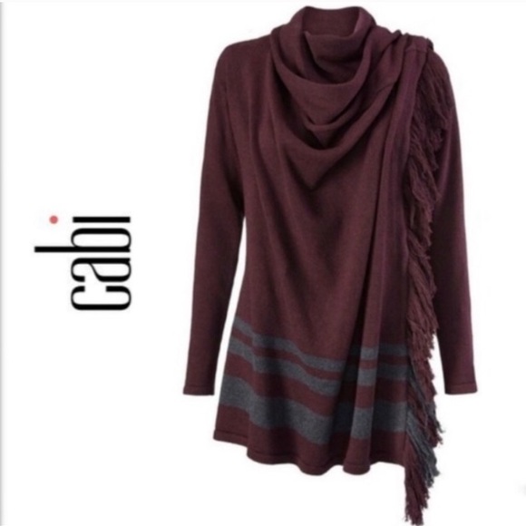 CAbi Sweaters - Cabi Port Fringe Wrap Sweater Cardigan Style #3002